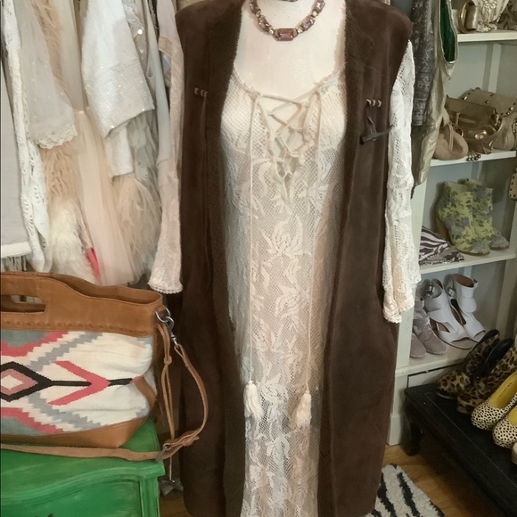 Ralph Lauren Lamb fur long vest - Picture 9 of 9